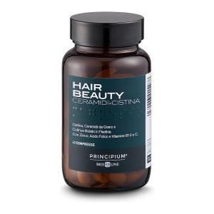 Bios Line Principium Hair Beauty - Integratore per Capelli e Unghie, 60 Compresse con Cistina, Ceramidi e Zinco