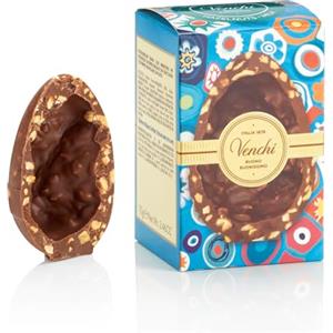 Venchi - Uovo di Cioccolato Mignon, Gusto Gourmet Cioccolato al Latte con "Nocciola Piemonte IGP", 70 gr, Senza Glutine, Senza Sorpresa, Collezione Pasqua, Idea Regalo