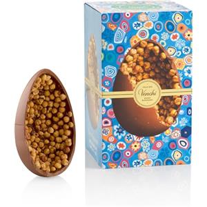 Venchi - Uovo di Cioccolato, Gusto Cioccolato al Latte, con "Nocciola Piemonte IGP" Intere, con Sorpresa, Senza Glutine, 540 gr, Collezione Pasqua, Idea Regalo