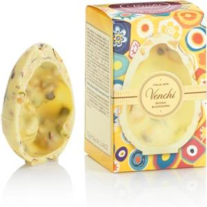 Venchi - Uovo di Cioccolato Mignon, Gusto Gourmet Cioccolato Bianco Salato con Mandorle, Pistacchi e "Nocciola Piemonte IGP", 70 gr, Senza Glutine, Senza Sorpresa, Collezione Pasqua, Idea Regalo