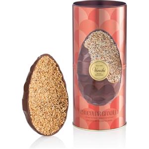 Venchi - Uovo di Cioccolato Chocoviar Gianduia, Gusto Gianduia, con Granella di "Nocciola Piemonte IGP", con Sorpresa, Senza Glutine, Vegano, 390 gr, Collezione Pasqua, Idea Regalo
