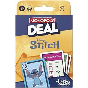 Hasbro Gaming Gioco di carte Monopoly Deal: Disney Stitch Edition - Versione italiana