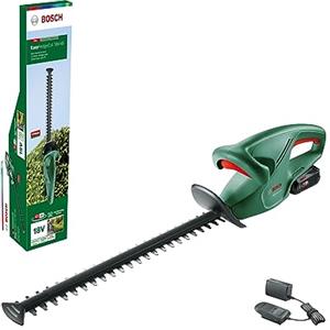Bosch Home and Garden Tagliasiepi a Batteria EasyHedgeCut 18-45, 1 Batteria da 2.0 Ah, Sistema da 18 Volt, Lama da 45 cm, Confezione in Cartone