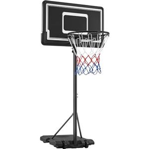 Yaheetech Canestro Basket Esterno Interno Camera Portatile con Colonna Tabellone Canestro Altezza Regolabile