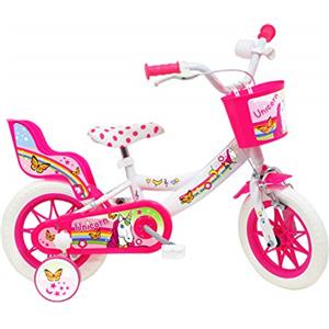 Denver Unicorn, Bicicletta Bambino, Bianco-Rosa misura 12"