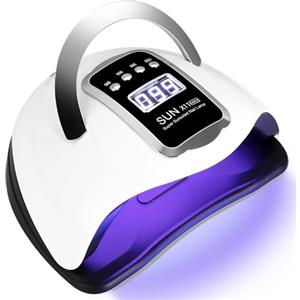 JOFLVA Lampada UV LED Unghie, 280W Professionale Semipermanente Curare Rapidamente Pedicure Fornetto Unghie per Tutti i Smalti, Automatico Sensore e Schermo 4 Timer per Manicure a Casa e in Salone