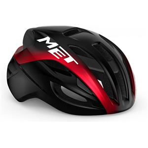 MET Casco MET Rivale mips nero rosso metallizzato lucido 3HM132 NR2