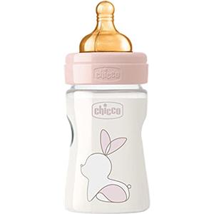 Chicco Original Touch Biberon, Bimba, Flusso Lento, Rosa, 150 ml