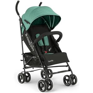Kikka Boo Passeggino KikkaBoo BEETLE, Passeggino da viaggio fino a 22 kg, Pieghevole, Leggero, Compatto, Menta