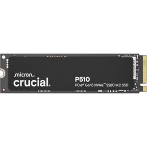 Crucial P510 SSD 2TB PCIe 5.0 x4 Gen5 NVMe M.2 , Velocità fino a 10.000 MB/s, Lettura, 8.700 MB/s in Scrittura, Compatibile con Notebook e PC Desktop, TLC NAND, Hard Disk Interno - CT2000P510SSD8-01