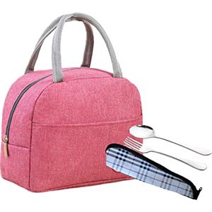 LUNALING Borsa termica.Borse porta alimenti isolate per campeggio/lavoro/scuola. Una piccola lunchbag adatta a donne/studenti.