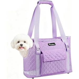 Pawaboo Portafoglio per Cani di Piccola Taglia con Tasca, Portaoggetti Leggero per Cani e Cuccioli, Portaoggetti Morbido per Cucciolo Gatto Coniglio, Sotto le 11 Libbre, Viola