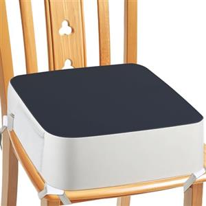 Aqash Seduta rialzata per bambini, per il tavolo, 4 punti, ancoraggio, 9,6 cm, rialzo per bambini al tavolo da pranzo, con tasche laterali, antiscivolo e portatile, per bambini (blu)