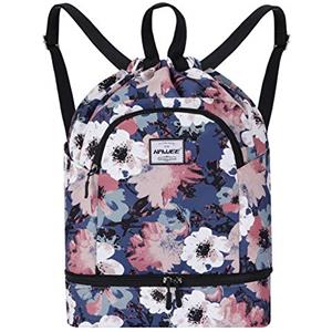 HAWEE Zaino Sportivo con Coulisse, Grande Impermeabile, Borsa da Palestra Sacca con Tasca Interna Unisex per Scuola Sport All'aperto Yoga Tempo Libero Spiaggia