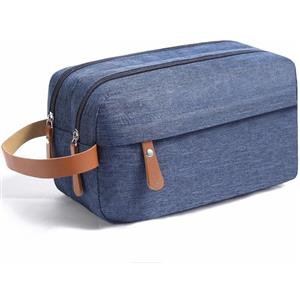 Fyriswho beauty case da viaggio, beauty case uomo, toilette da uomo da viaggio, Borsa da Toilette Viaggio,Da Bagno Portatile Borsa da Barba per Accessori da borsa da bagno (Blu)