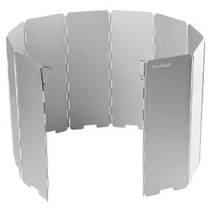 Fire-Maple FMW-510 Paravento Pieghevole per Fornello da Campeggio, Fornello a Gas, Paravento con 10 Piatri per Campeggio, Picnic, Escursionismo e Cucina