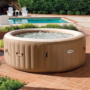 Intex Pure Spa Bubble Massage 196x71cm 4 Posti Pompa Riscaldatore Sistema Purificazione
