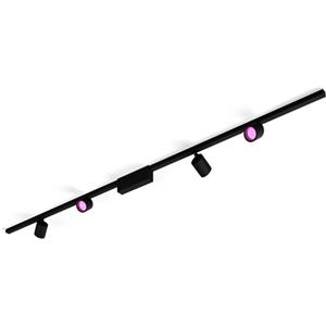 Philips by Signify Philips Hue White and Color ambiance Perifo set con 4 cilindri a sospensione Smart Nero