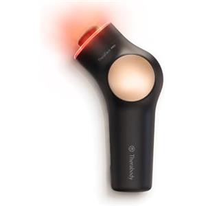 Therabody TheraFace Pro, massaggiatore facciale portatile, dispositivo elettrico compatto per la cura del viso e della pelle, trattamento microcorrente 8 in 1 e anelli per terapia della luce a LED, nero
