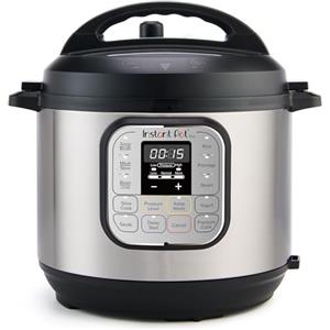 Instant Pot Duo 7-in-1 Pentola a Pressione / Vaporiera / Scaldavivande in Acciaio Inossidabile Spazzolato, Adatta a Cucinare Riso, Zuppa, Verdura e Yogurt a Cottura Lenta, 5,7L