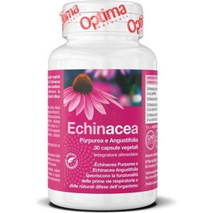 Optima Naturals Echinacea - Integratore Alimentare 30 Capsule Vegetali per Benessere Vie Respiratorie e Difese Naturali