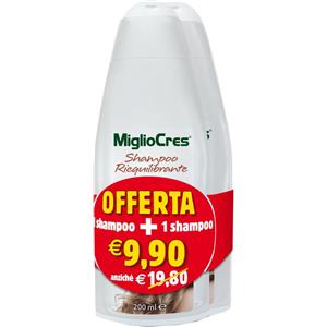 F&F Srl Migliocres Shampoo Anticaduta Riequilibrante Bipack 200+200ml