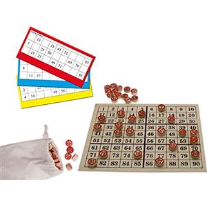 Teorema Giocattoli Teorema- Tombola Italiana in Legno, Tavolo per Famiglia con Tabellone, Numeri e 90 Cartelle, Gioco di società per Feste e Natale, Multicolore, small, VD40423