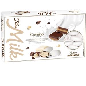 Maxtris Confetti Two Milk Cremino - Cioccolata Bianca, Latte e Fondente, Senza Glutine, 1 Kg