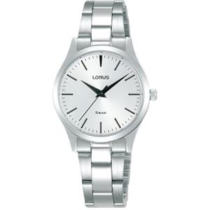 Seiko Lorus RRX77HX9 - Orologio da donna al quarzo in acciaio inox con cinturino in metallo, argento, Bracciale