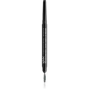 NYX Professional Makeup Precision Brow Pencil - Matita per Sopracciglia con Scovolino, 0.13 g, Tonalità Black