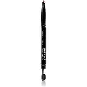 NYX Professional Makeup Fill & Fluff Matita per Sopracciglia Cremosa Taupe con Punta Precisa e Scovolino