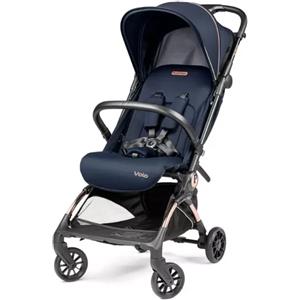 Peg Perego Volo Passeggino Ultra Leggero da Viaggio idoneo come Bagaglio Mano in Aereo, Borsa Viaggio inclusa - da 0 a 22 kg - Blue Shine