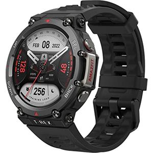 Amazfit T-Rex 2, 47 mm, Smartwatch Orologio Intelligente, GPS, Impermeabile 10 ATM, 150 Modalità di Sportive, Durata della Batteria di 24 Giorni, Cardiofrequenzimetro, SpO4