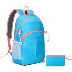 Romon Zaino Ultraleggero Pieghevole, Zaini Leggero Impermeabile Borse da Viaggio Piccolo, Zainetto Richiudibile Backpack Hiking Salvaspazio Uomo Donna per Trekking Viaggi Escursioni Ciclismo, Azzurro
