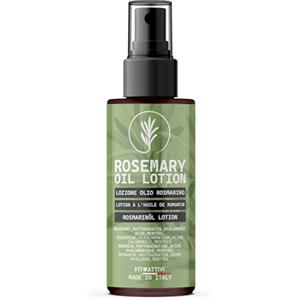 FITOATTIVI NATURA E BENESSERE Olio Di Rosmarino Per Capelli 100ml Lozione Anticaduta e Rinforzante Capelli Stimola la Microcircolazione con Acido Ialuronico, Mentolo e Fitocheratina Rosemary Oil For Hair Growth Made In Italy