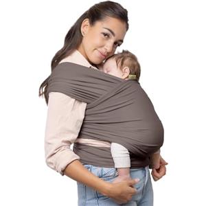 Boba Wrap - Fascia Elastica Porta Bebè Neonato, Portabimbo Facile da Indossare (Grey)