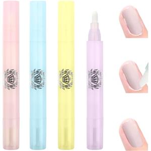 LOPHE Penna per Unghie Correttore, 4 Pezzi Rimozione Smalto per Unghie Senza Solvente con 12 Punte di Ricambio, Penne Correttore Smalto per Unghie Senza Remover