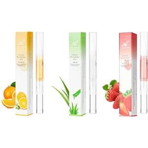 LOPHE Olio per Unghie e Cuticole, 3 Pezzi Penna per Olio Set di Oli per Cuticole, Trattamento delle Unghie, Nail Moisturizer, Nail Care Pen Formula Non Grassa, Serie B