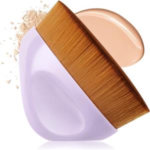 LOPHE Pennello per Fondotinta, Kabuki Brush con Scatola, Leggero & Morbido Pennello Fondotinta Liquido, Pennello Kabuki Fondotinta per Miscelare Cosmetici In Crema O Liquidi Misti(Viola)