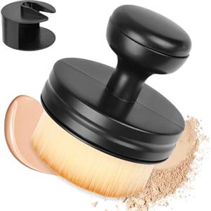 LOPHE Pennello per Fondotinta, Kabuki Brush con Scatola, Leggero & Morbido Pennello Fondotinta Liquido, Pennello Kabuki Fondotinta per Miscelare Cosmetici In Crema O Liquidi Misti