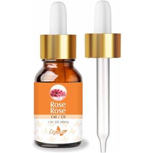 Crysalis Olio essenziale di rosa damascena distillato a vapore, puro e naturale al 100%, non tagliato e non diluito, standard biologico per la cura della pelle e dei capelli - 30 ml con contagocce