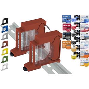 Shelly Hutschienenhalter PW3D Supporto per montaggio a binario Single per 18 Shelly: 1 Gen3, 1PM Gen3, 2PM Gen3, i4 Gen3, Plus 1, Plus 1PM, Plus 2PM, Plus i4, Plus 0-10V Dimmer, Wave 1, Wave 1PM, Wave 2PM, Wave Shutter, Wave i4