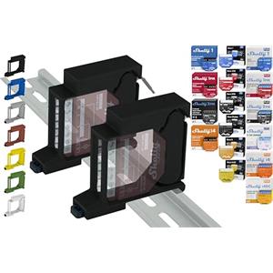 Shelly Hutschienenhalter PW3D Supporto per montaggio a binario Single per 18 Shelly: 1 Gen3, 1PM Gen3, 2PM Gen3, i4 Gen3, Plus 1, Plus 1PM, Plus 2PM, Plus i4, Plus 0-10V Dimmer, Wave 1, Wave 1PM, Wave 2PM, Wave Shutter, Wave i4