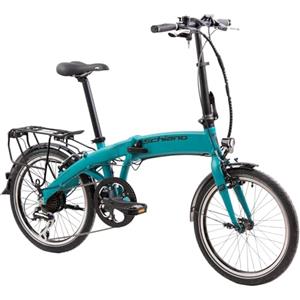 F.lli Schiano Galaxy, Bici Elettrica Pieghevole 20 Inches per Adulti, 36V 10.4Ah Batteria Rimovibile, Motore 250W 40Nm, City Ebike, Blu