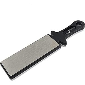 SagaSave Affilacoltelli diamantato a doppia faccia, pietra per affilare coltelli a grana 400/1000, pietra per affilare manuale multifunzionale per coltelli da cucina, forbici