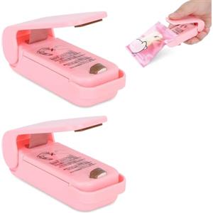Beufee 2 pezzi Confezionatrice Sottovuoto, Sigillatrice per Sacchetti Salva Alimenti Manuale Portatile Mini Sigillatrice Sottovuoto per Frutta Fresca, Noci, Carne, Frutti di Mare