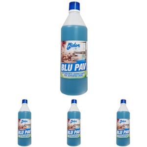 Midor Detersivo pavimenti igienizzante, BLU PAV 1000ml per pavimenti in ceramica e superfici lavabili - 1kg CONCENTRATO, profumo di lavanda