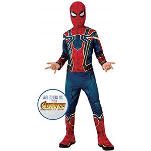Rubie's Rubies Costume Iron Spiderman, Costume per Bambini, Ideale per Halloween, Carnevale e Feste in Maschera, Comprende Tuta con Copriscarpe e Maschera in Tessuto