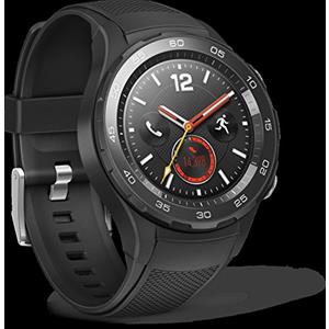 Huawei Watch 2 Smartwatch, 4G/LTE, 4 GB Rom, Wear OS by Google, Bluetooth, WiFi, Monitoraggio della Frequenza Cardiaca, Nero (Carbon Black)