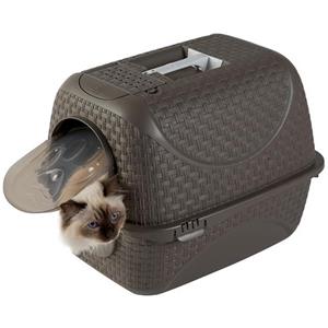 Bama Pet Lettiera per Gatti Chiusa Prive' Bama Pet, tortora